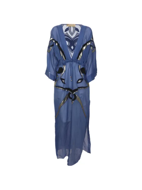 PUCCI Pre-Owned embroidered kaftan dress