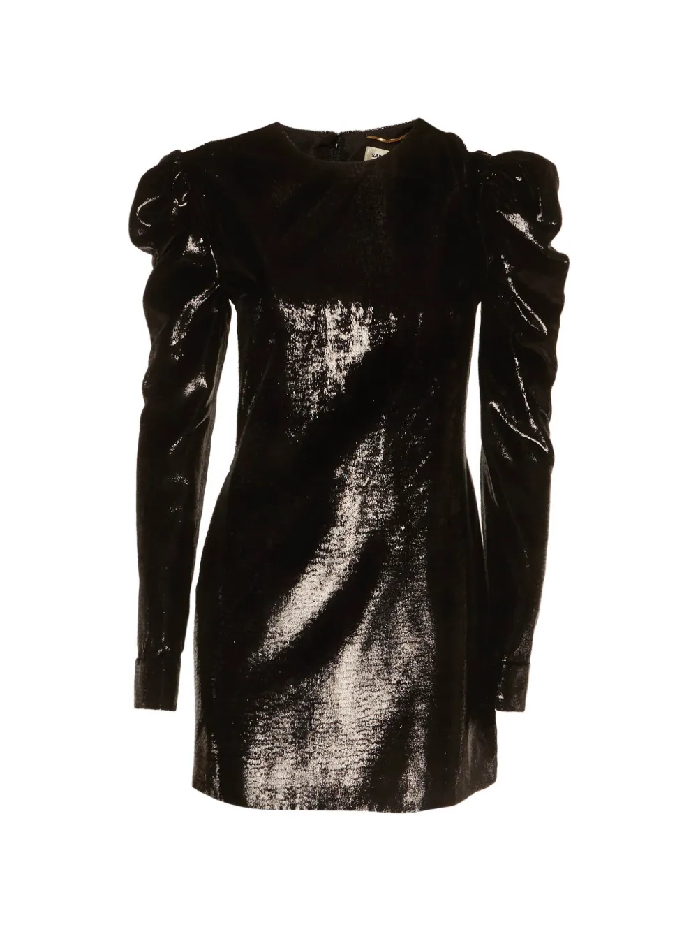 Saint Laurent Pre-Owned puff-sleeve mini dress - Nero