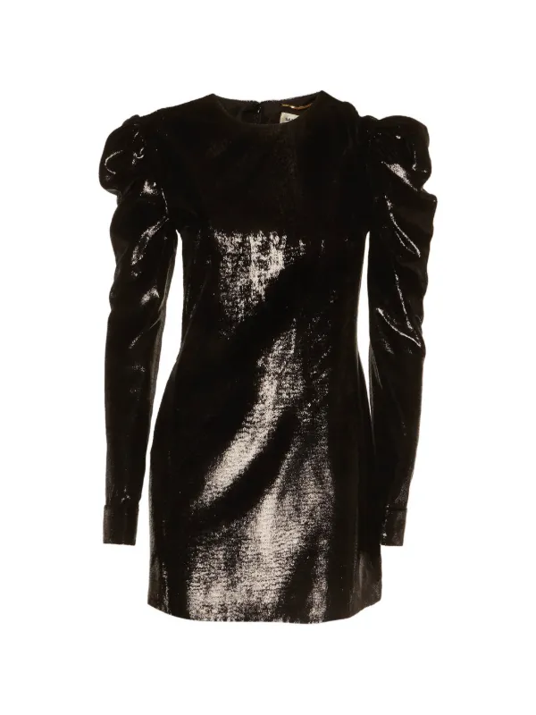 ysl bodycon dress Saint Laurent Dcollet Mini Dress | Brown