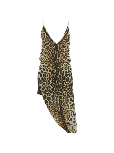 Saint Laurent Pre-Owned vestido corto con animal print