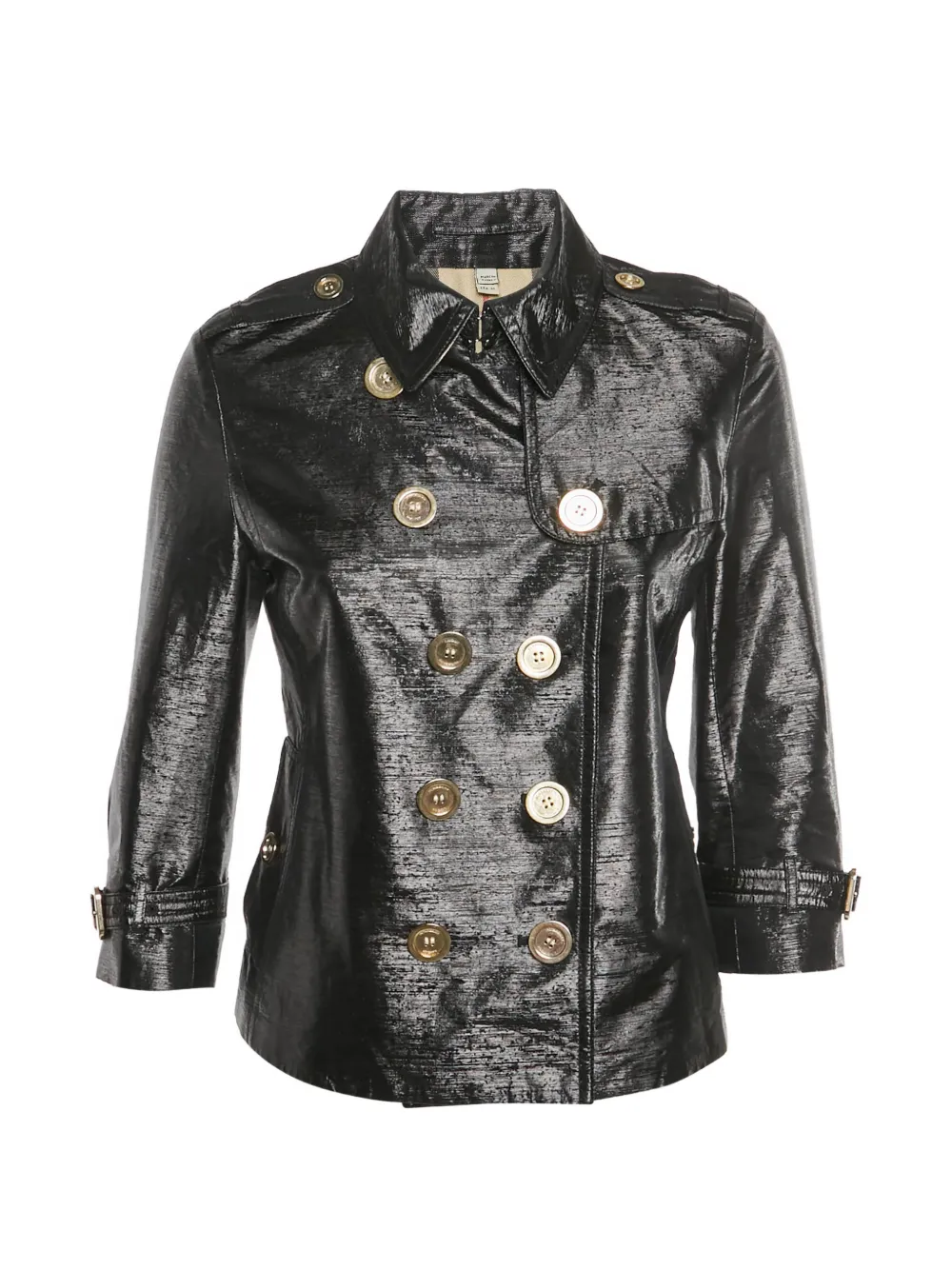 Burberry Pre-Owned metallic double-breasted jacket - Nero