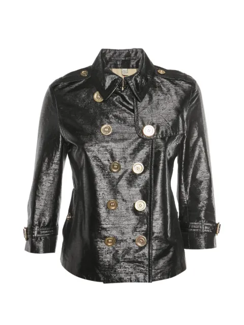 Burberry Pre-Owned metallic double-breasted jacket
