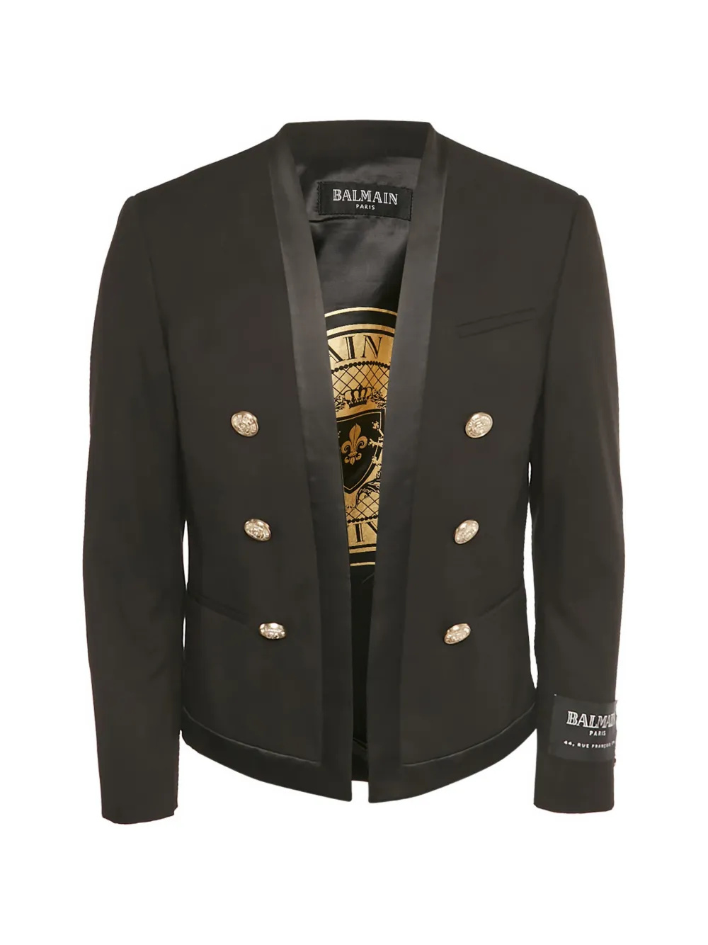 Balmain Pre-Owned button-detail open-front blazer - Schwarz