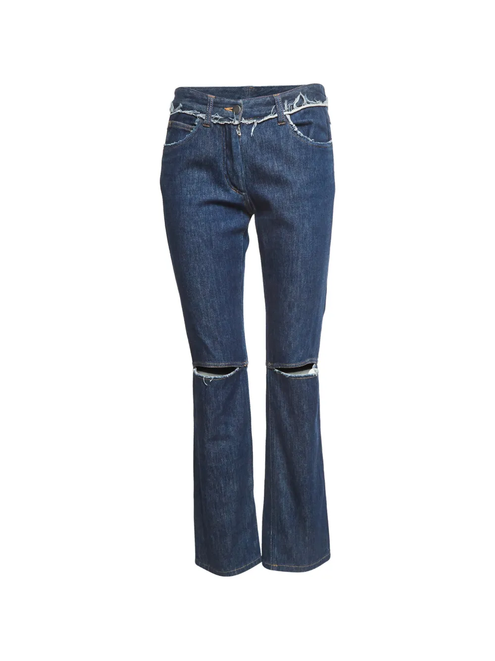 Maison Martin Margiela Pre-Owned distressed denim jeans - Blu