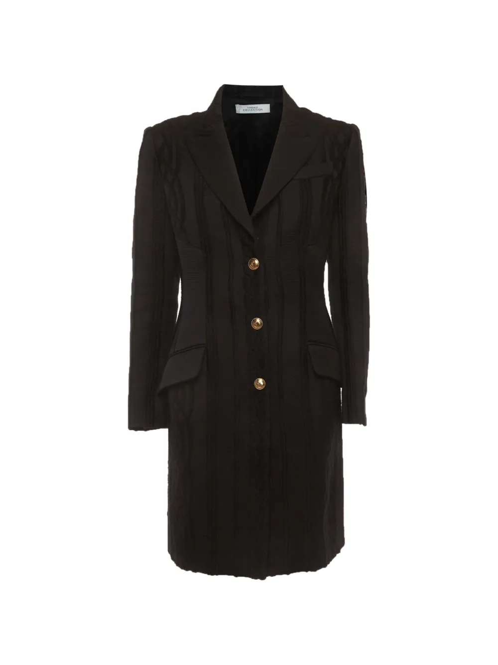 Versace Pre-Owned jacquard single-breasted jacket - Nero