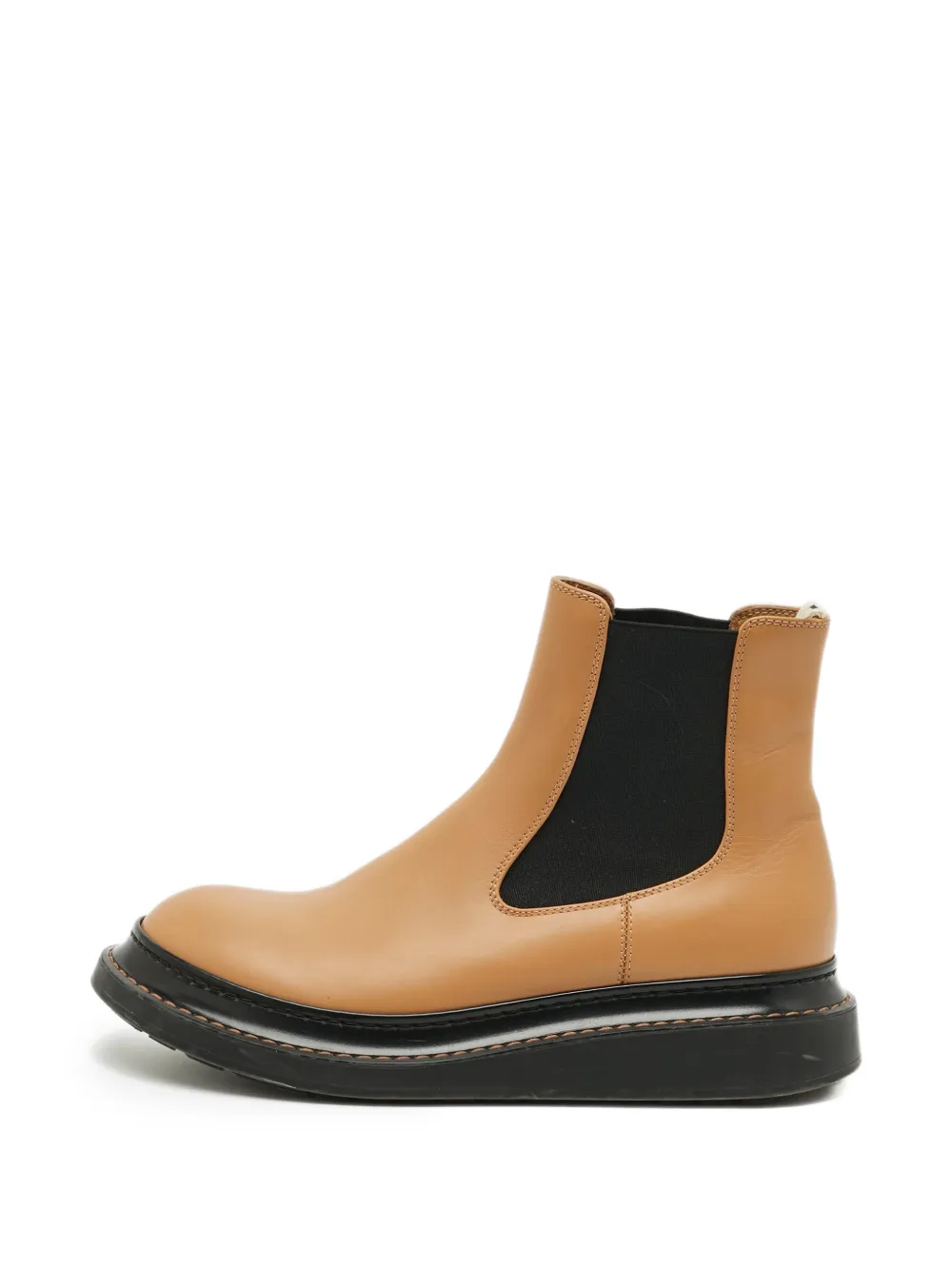Loewe Pre-Owned elasticated side chelsea boots - Nude