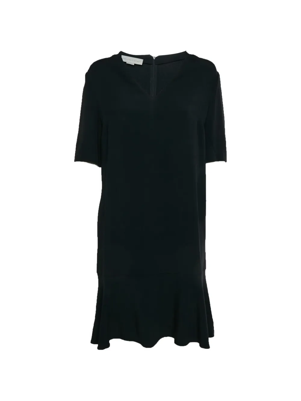 Stella McCartney Pre-Owned mini ruffle-hem shift dress - Nero