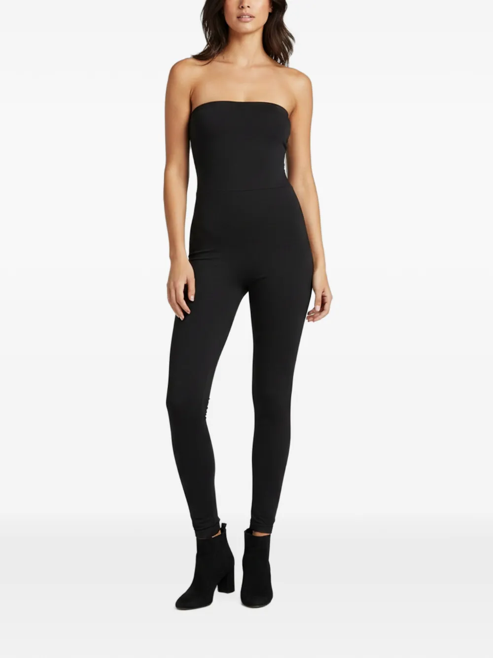 Maison Martin Margiela Pre-Owned strapless jersey jumpsuit - Nero