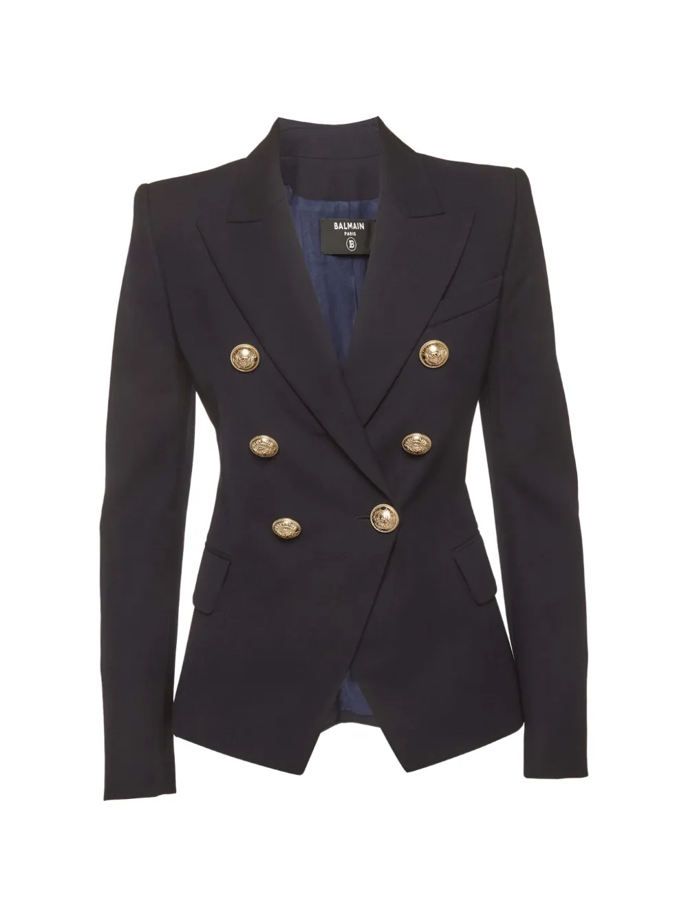 Balmain Pre-Owned double-breasted gabardine blazer - Blu