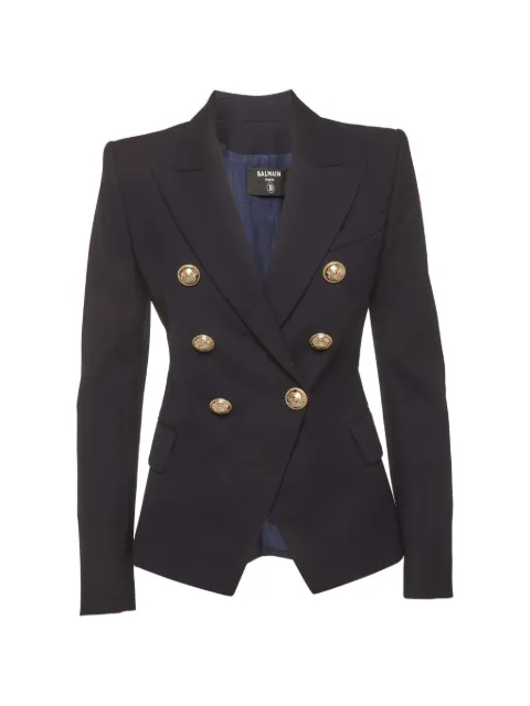 Balmain Pre-Owned double-breasted gabardine blazer