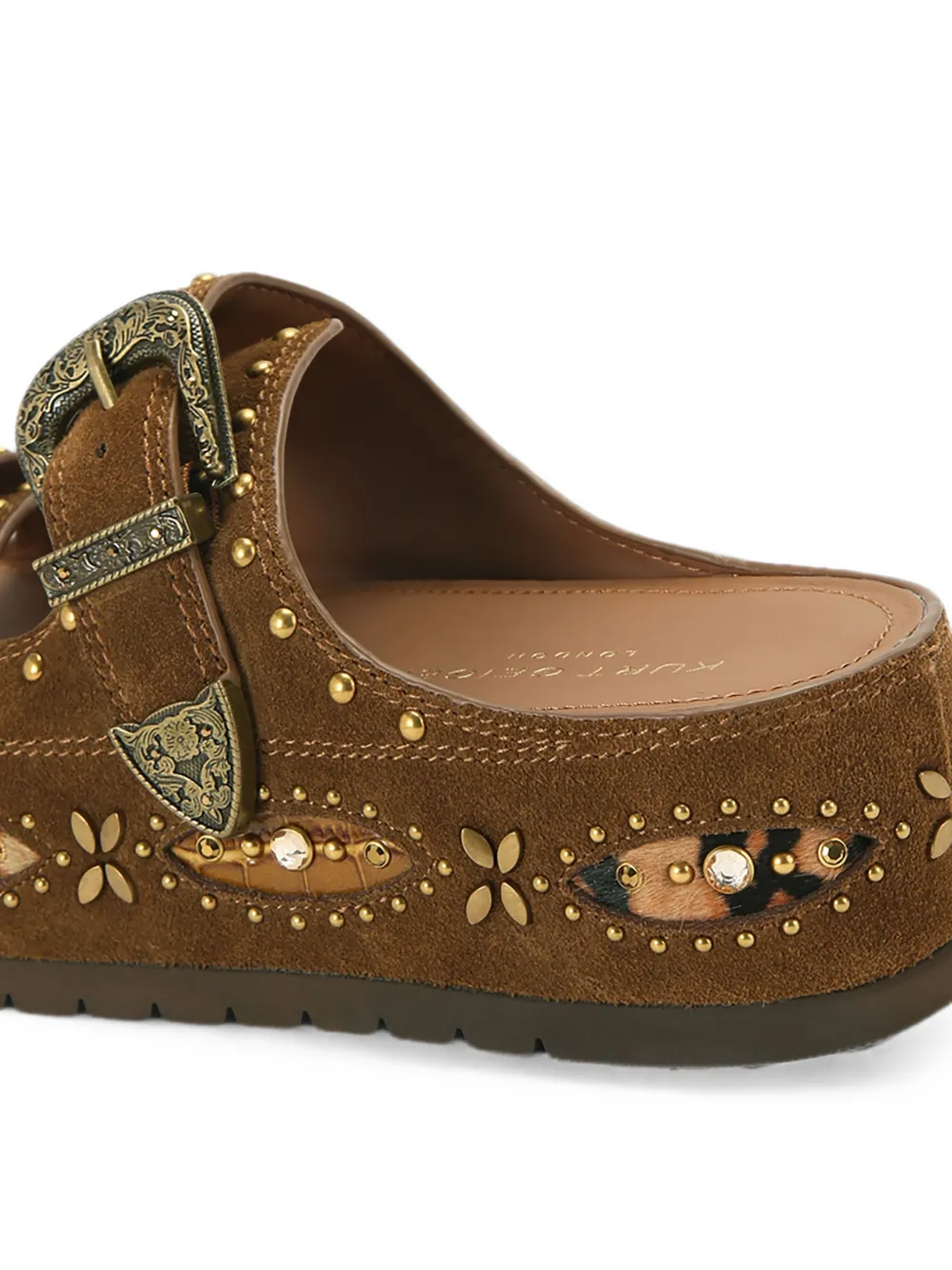 Kurt Geiger London Western buckle platform sandals Bruin