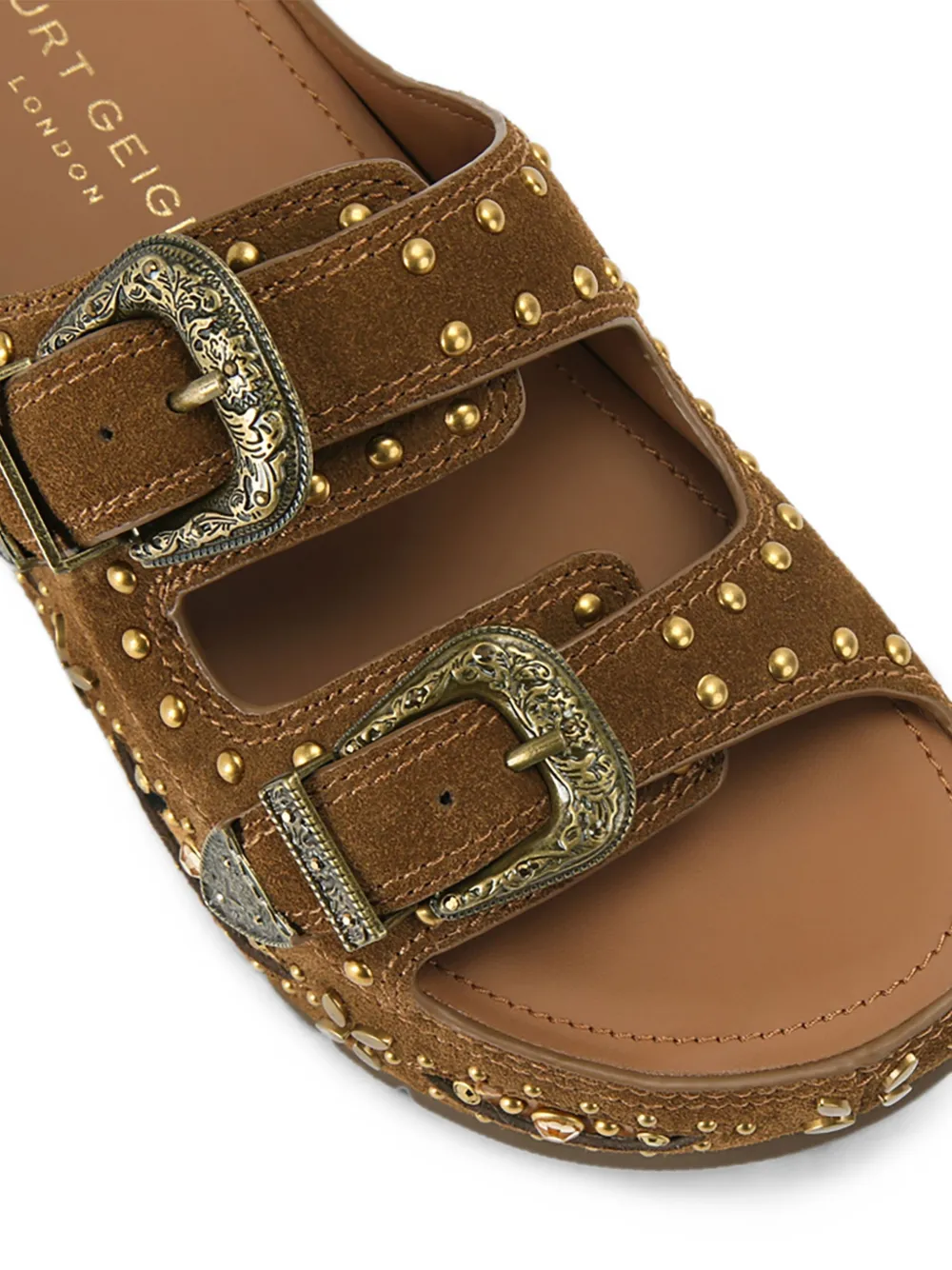 Kurt Geiger London Western buckle platform sandals Bruin