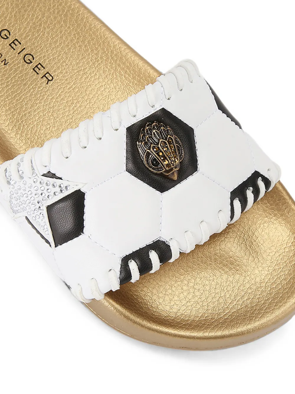 Kurt Geiger London Meena Eagle Soccer slides Wit
