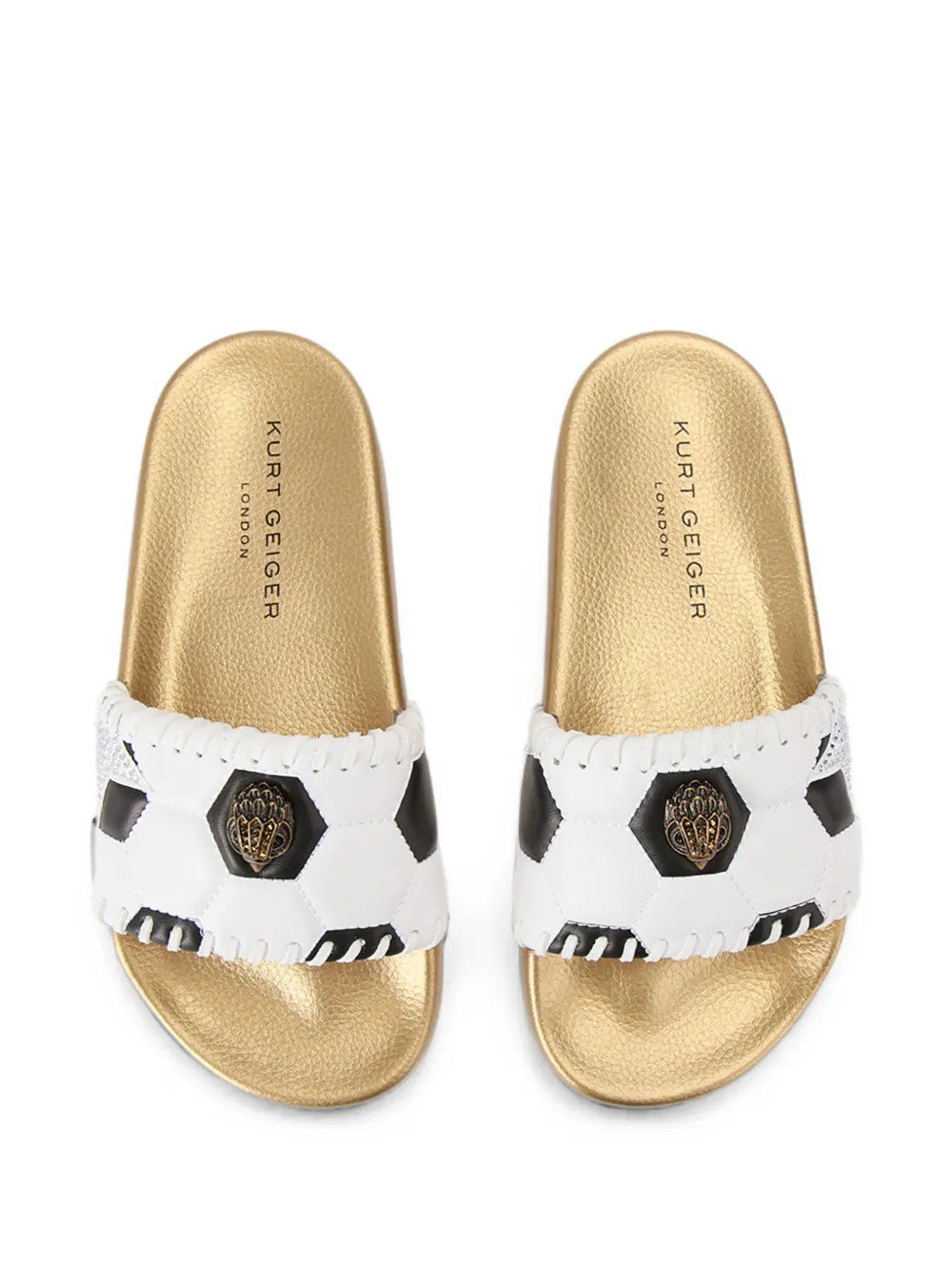 Kurt Geiger London Meena Eagle Soccer slides Wit
