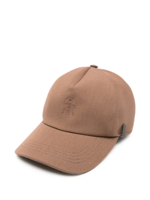 Brunello Cucinelli logo-embroidered cap
