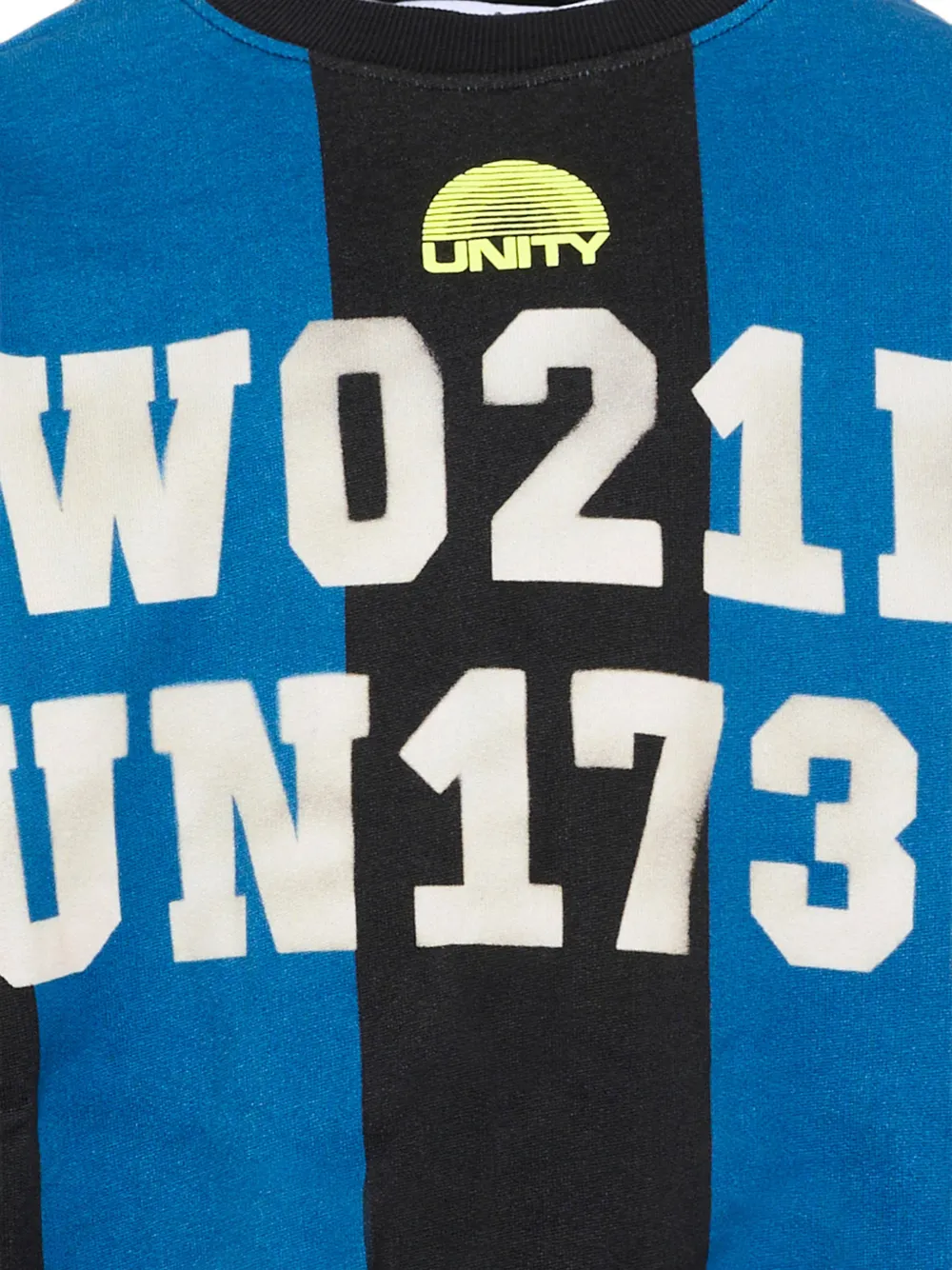  Molo Jersey Con Estampado Gráfico - Azul 