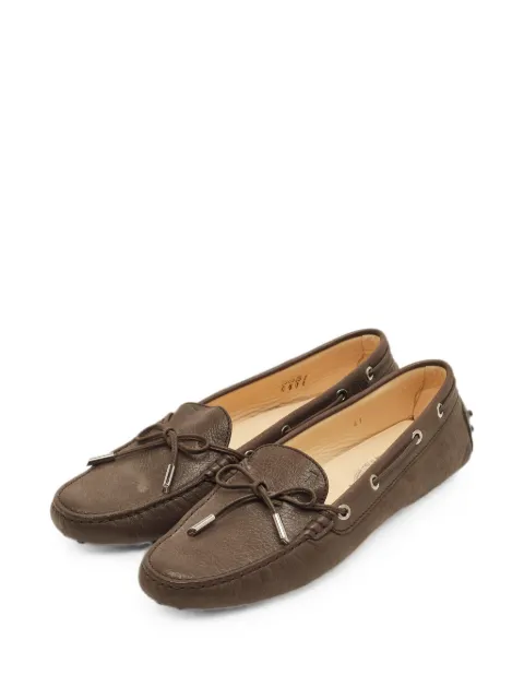 Tod's Vintage leather slip-on loafers