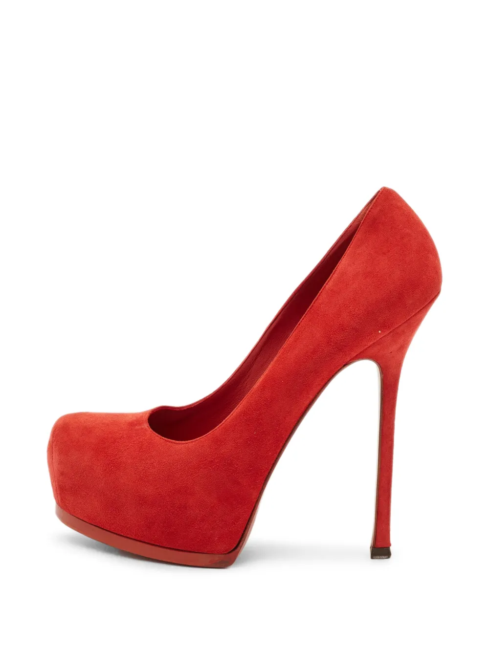 Saint Laurent Pre-Owned Tribtoo platform pumps - Rot
