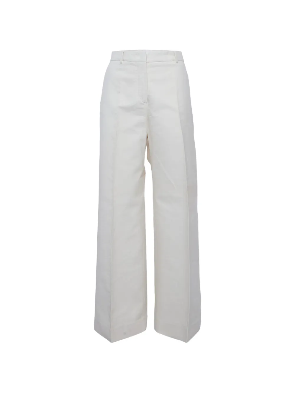 Sportmax gabardine wide-leg trousers - Bianco