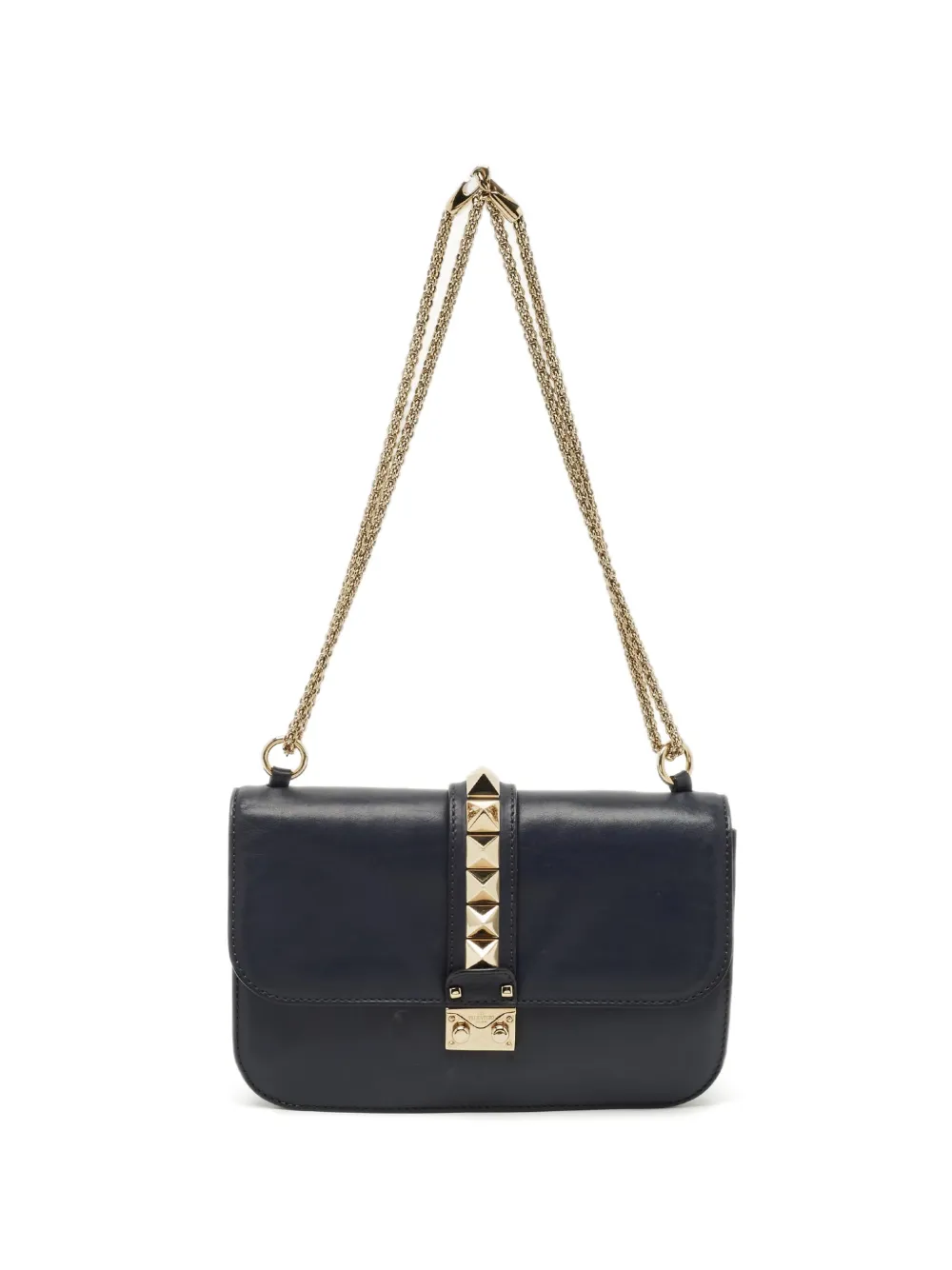 Valentino Garavani Pre-Owned Borsa a spalla Glam Lock media - Blu
