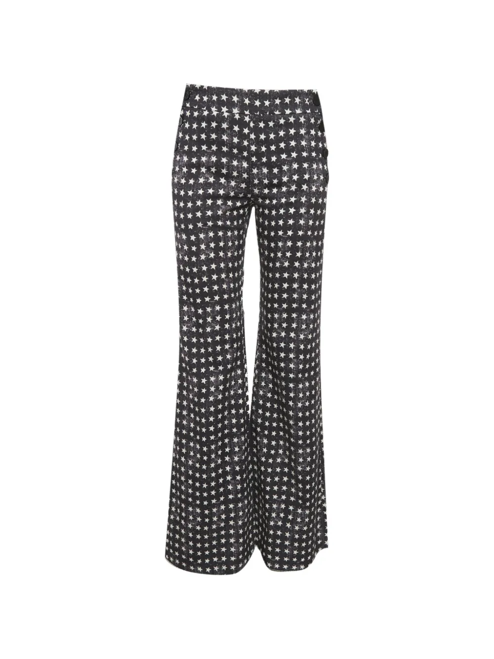Max Mara star-print wide-leg jeans - Nero