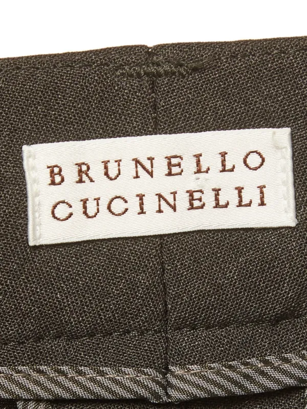 Brunello Cucinelli ストレートパンツ | ブラウン | FARFETCH JP