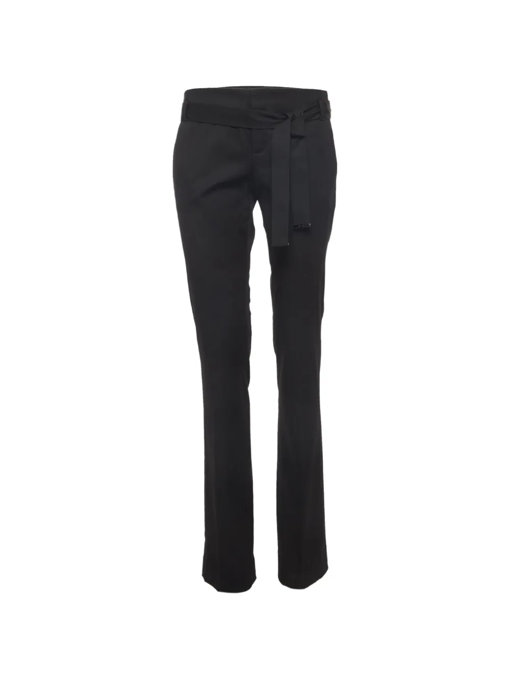 Gucci Pre-Owned belted gabardine trousers - Nero