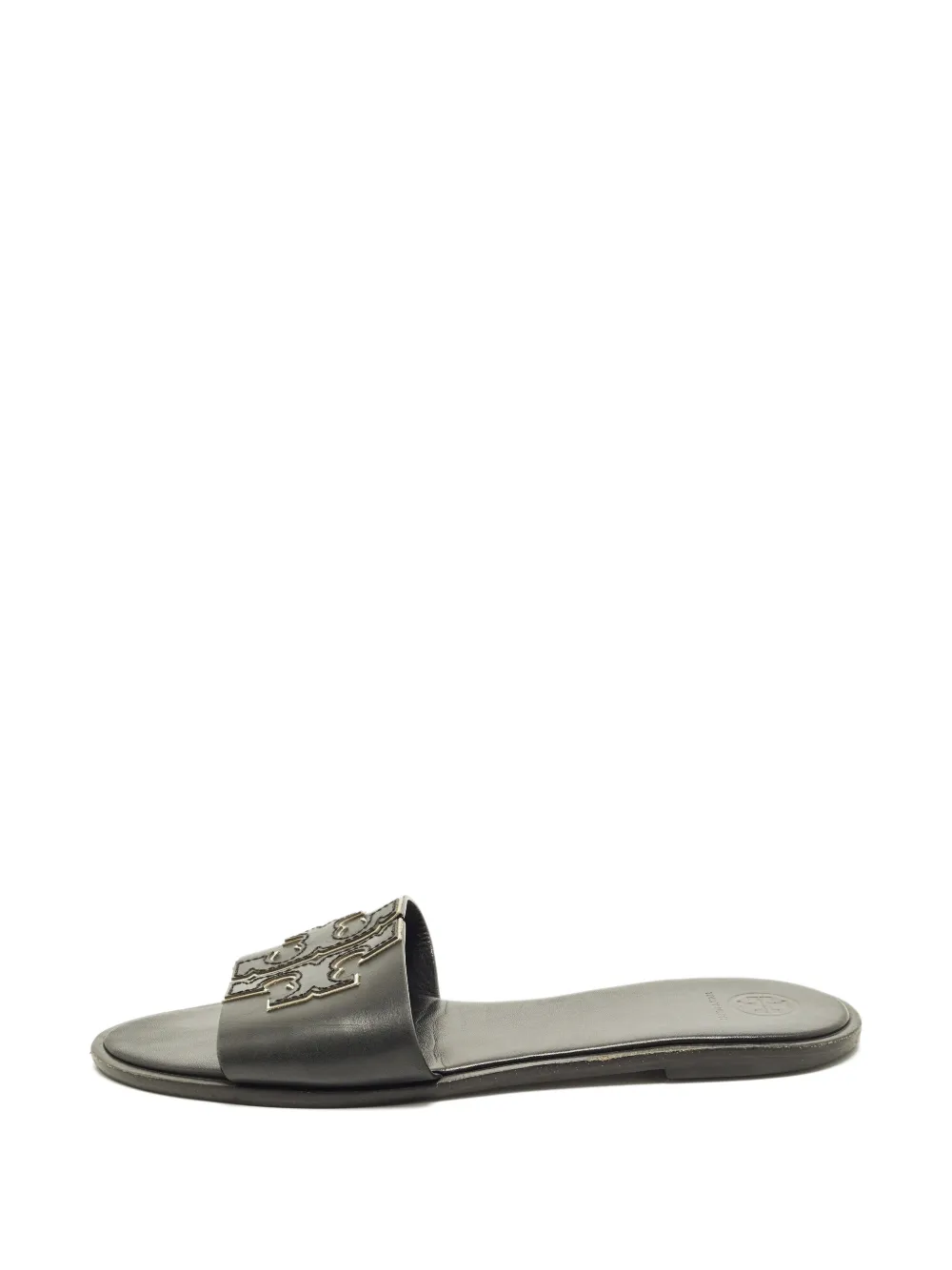 Tory Burch Double T slides - Schwarz