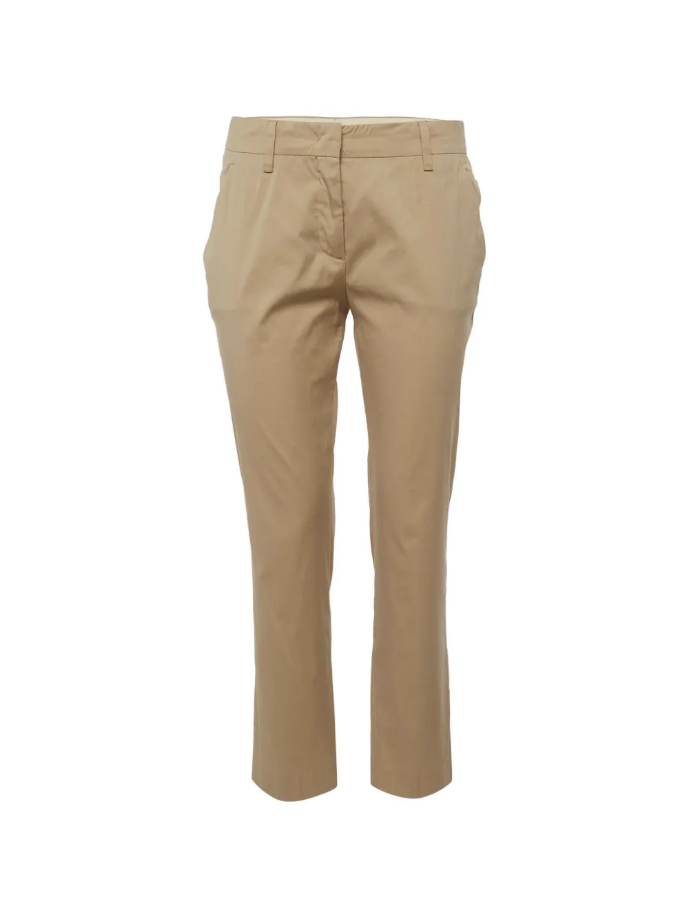 Prada Pre-Owned textured straight-fit trousers - Toni neutri