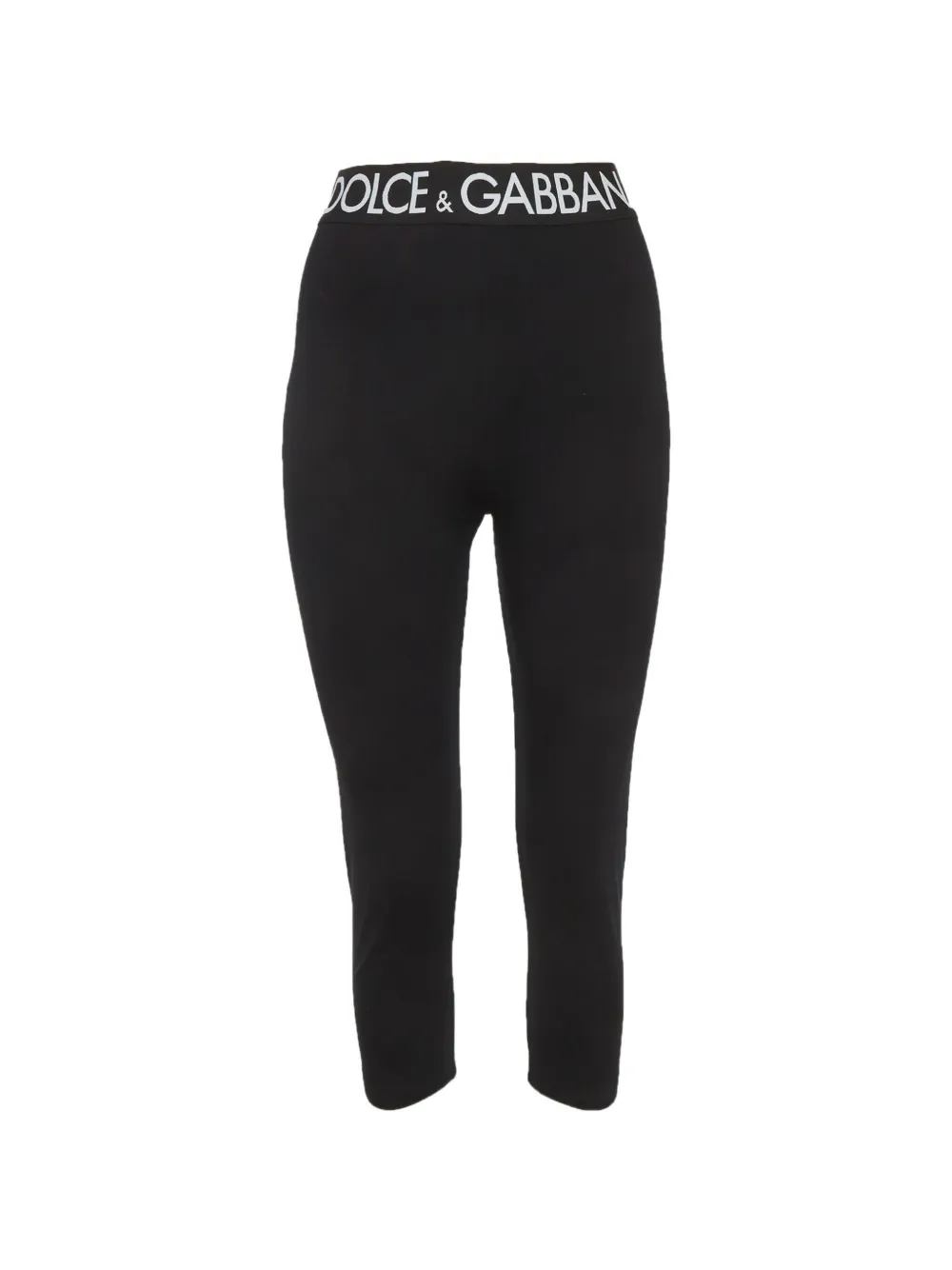 Dolce & Gabbana Pre-Owned logo waistband leggings - Nero