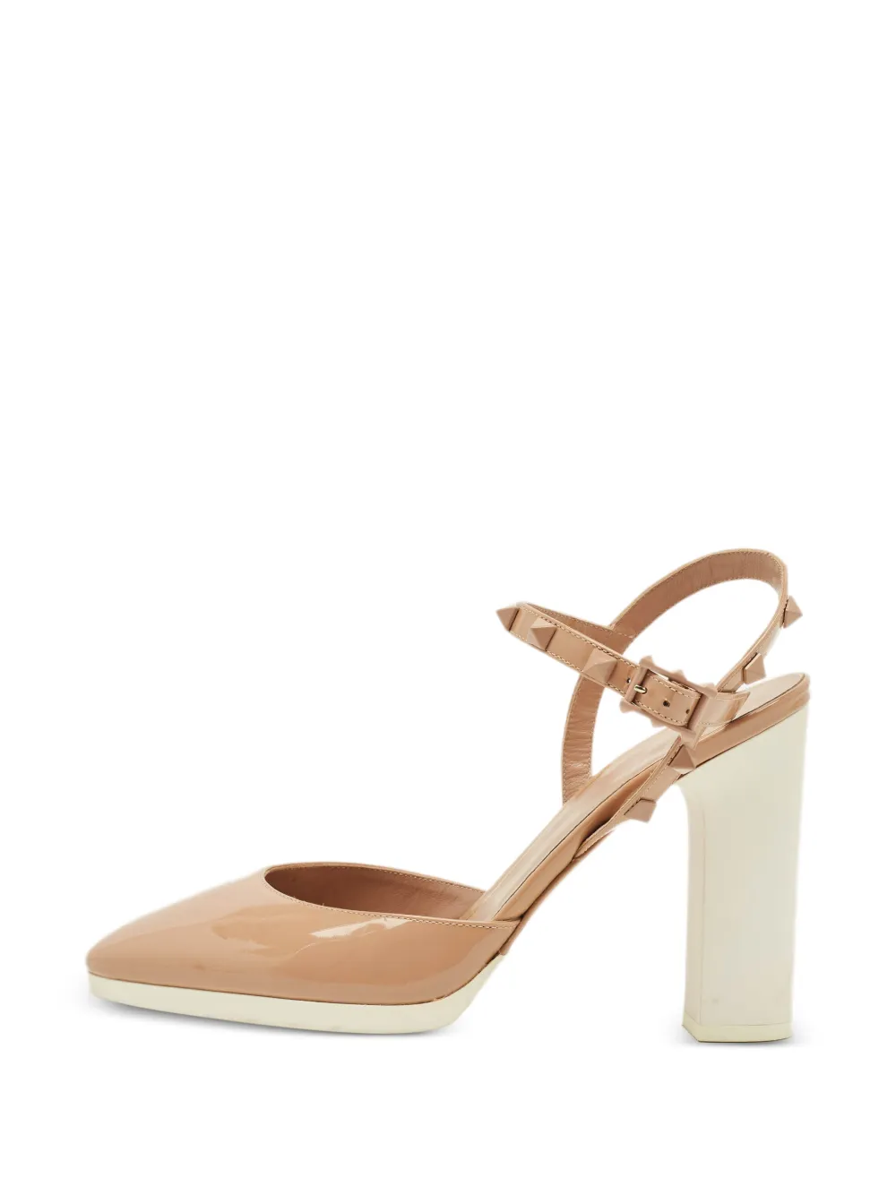 Valentino Garavani Pre-Owned Sandali Rockstud con tacco - Toni neutri