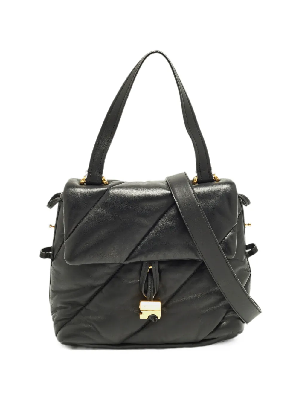 Off-White Pre-Owned Borsa a spalla Nailed trapuntata - Nero
