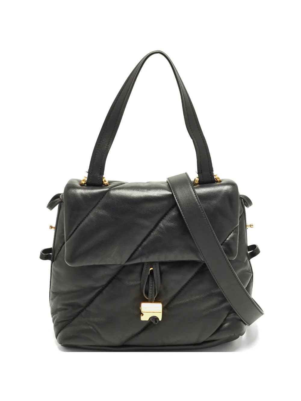 Off-White Pre-Owned Borsa a spalla Nailed trapuntata - Nero