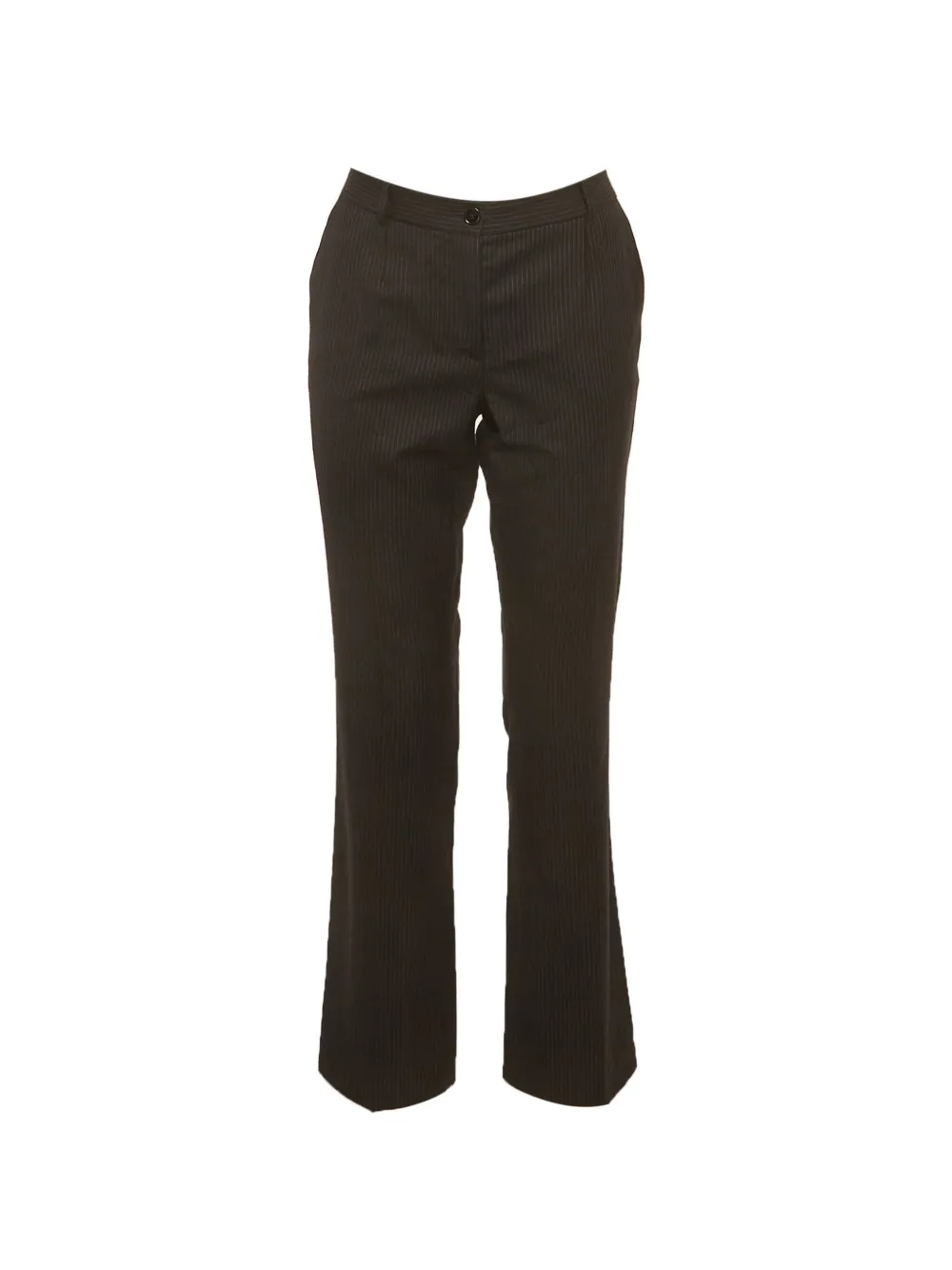 Dolce & Gabbana Pre-Owned Pantaloni dritti gessati - Nero