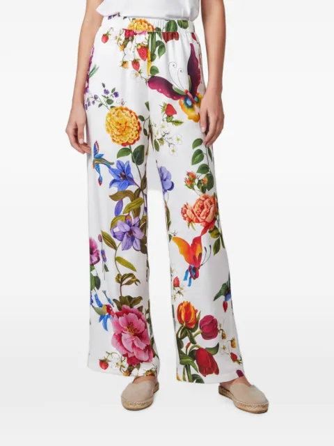 Weekend Max Mara x Lily Aldridge floral-print wide-leg trousers