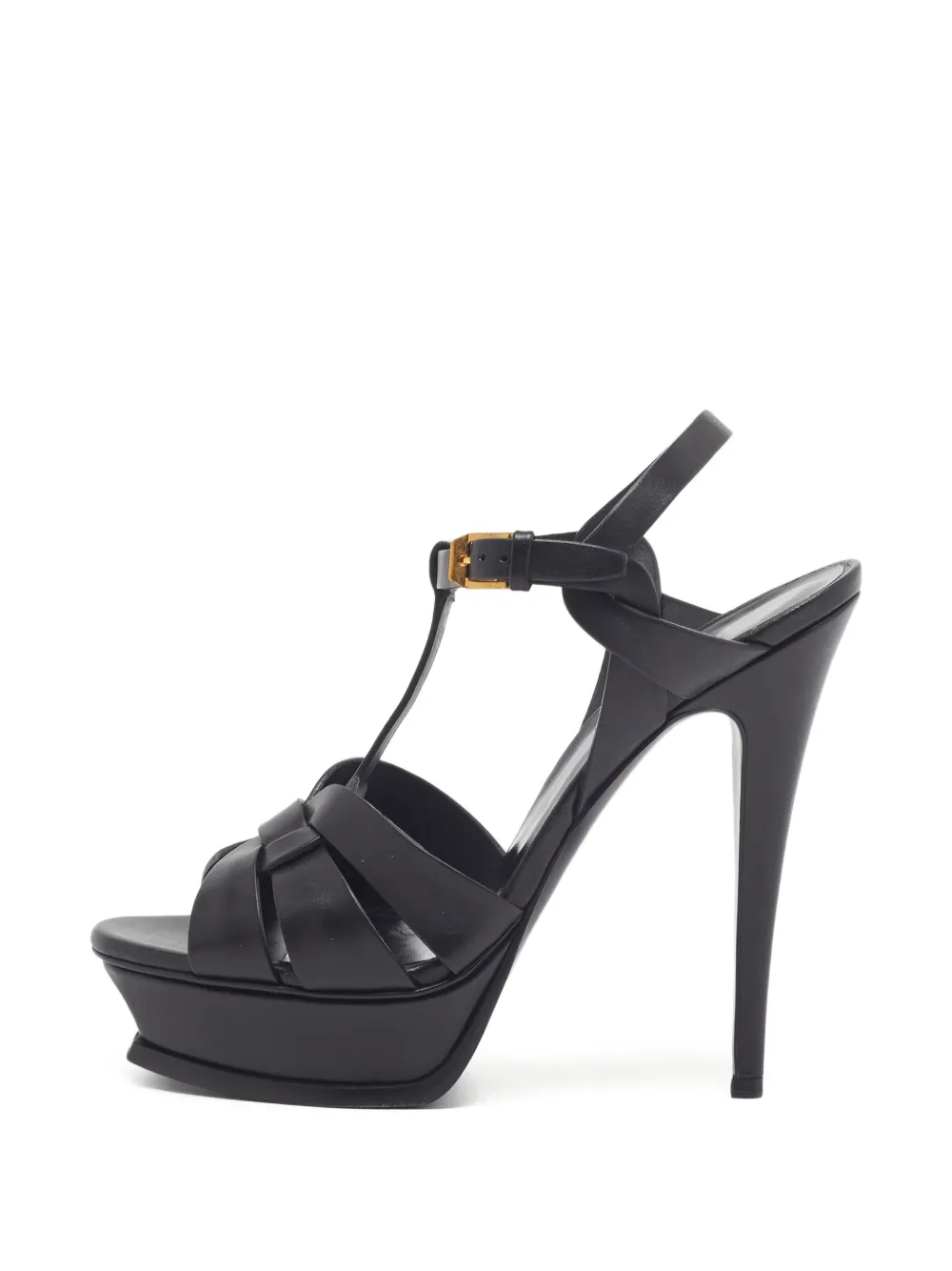 Saint Laurent Pre-Owned Sandali Tribute con plateau - Nero