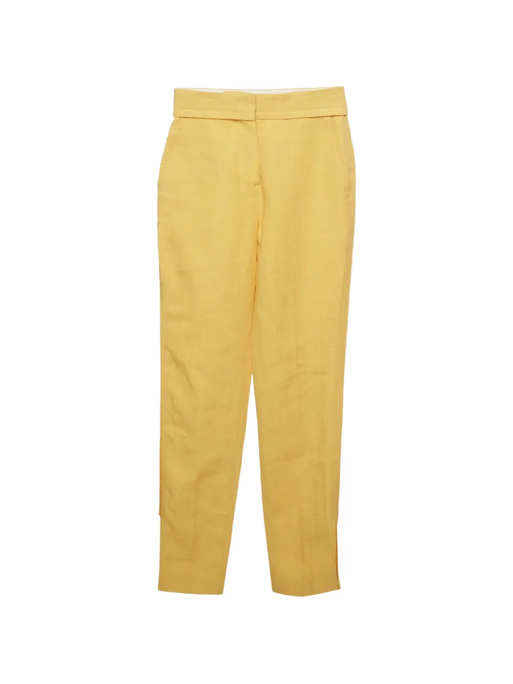 Jacquemus Pre-Owned Pantaloni Le Raphia a vita alta - Giallo