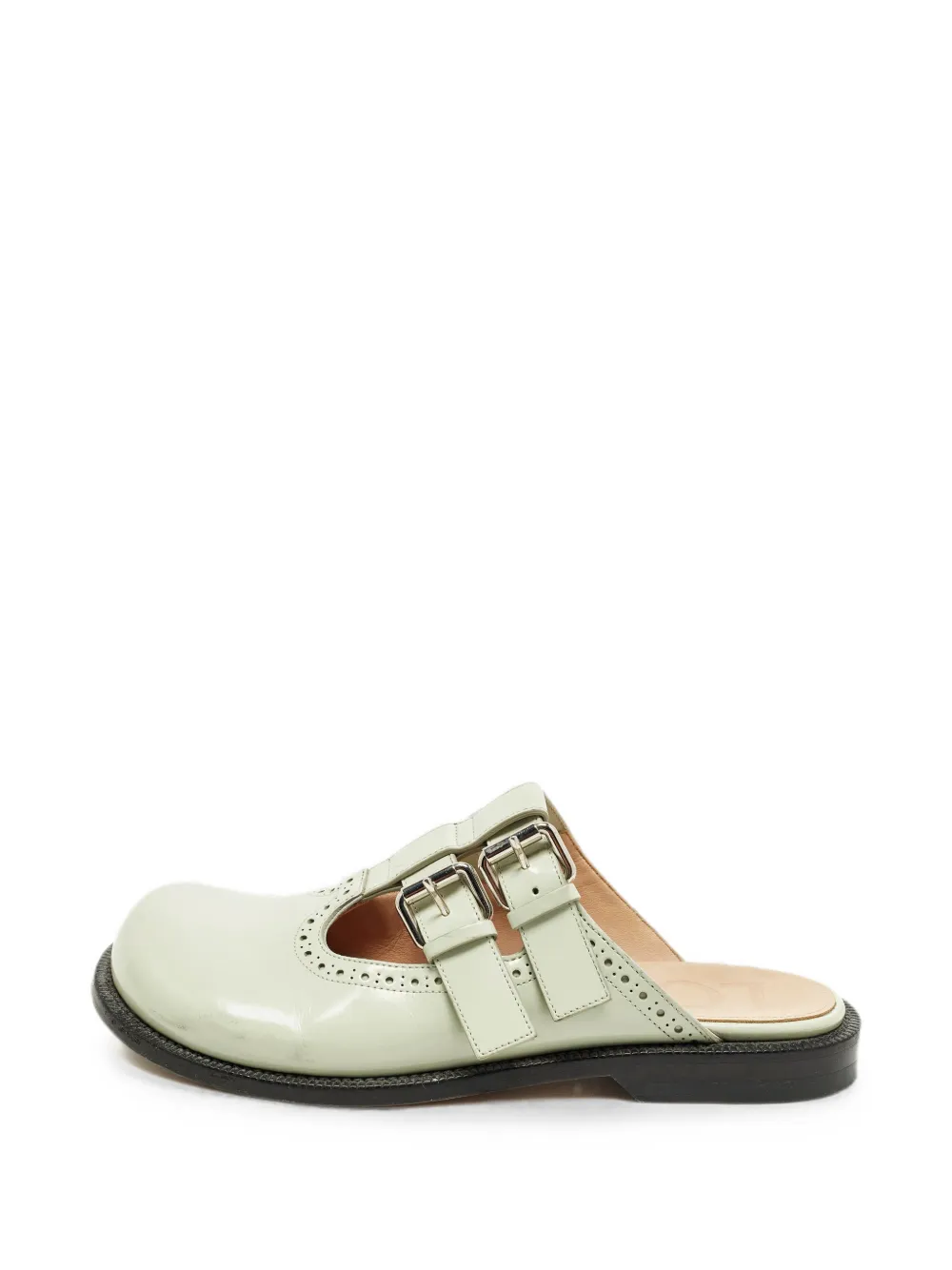 Loewe Pre-Owned Campo Mary Jane Mules - Grün