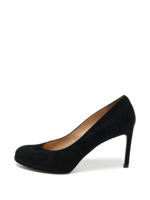 Stuart Weitzman platform almond-toe pumps