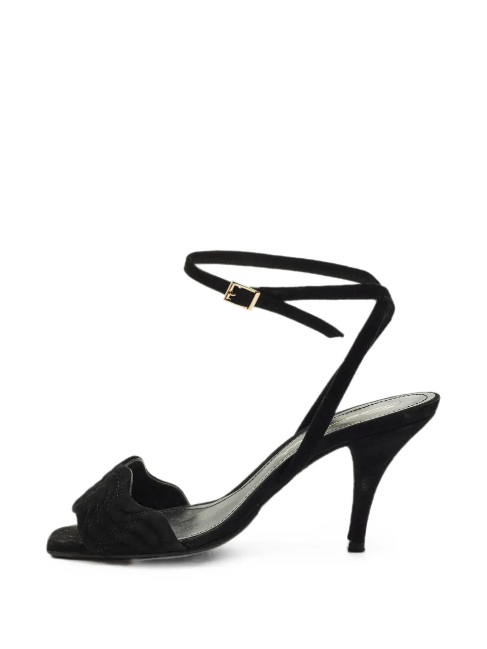 Santoni Sandali con cinturini ondulati - Nero