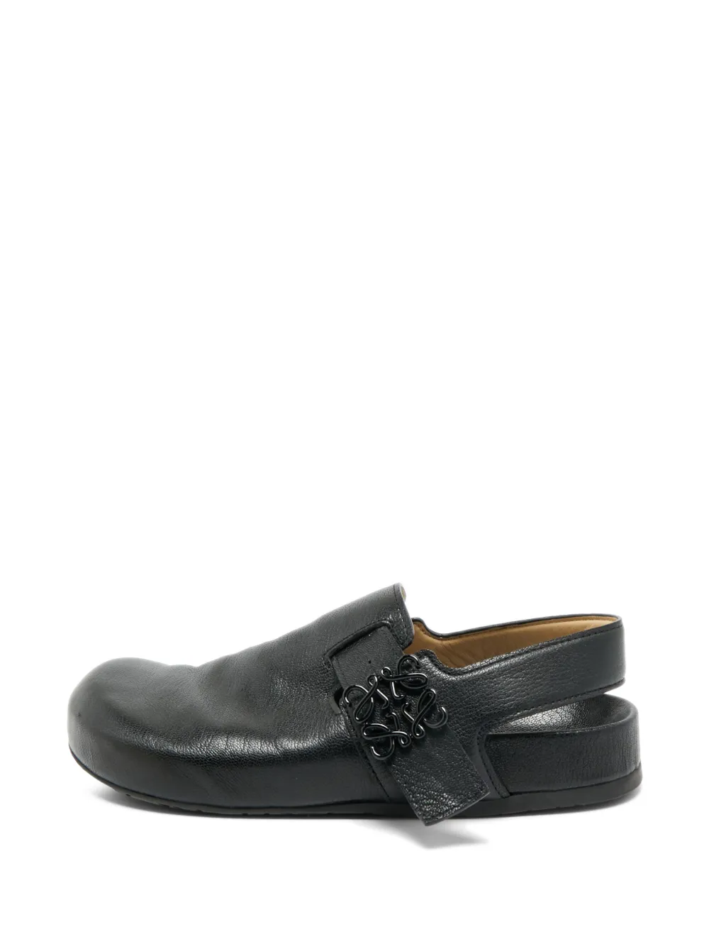 Loewe Pre-Owned Anagram Ease Slingback-Sandalen - Schwarz