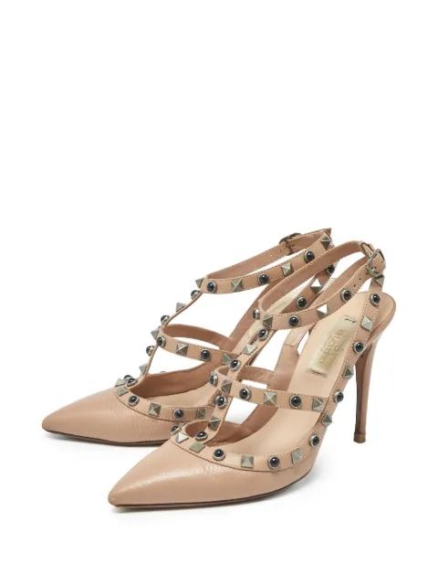 Valentino Garavani Pre-Owned Rockstud leren pumps