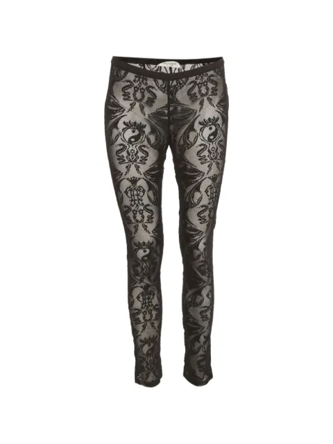 PUCCI Pre-Owned pantalones rectos de encaje