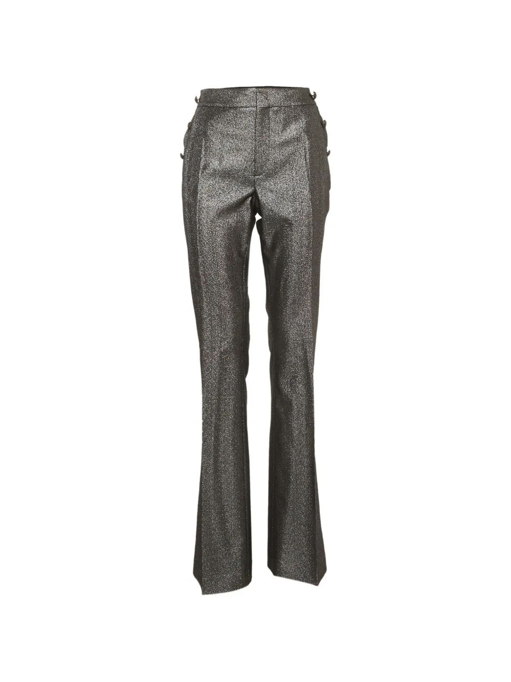 Just Cavalli Vintage pantalon à boutons métallisés - Gris Just Cavalli Vintage pantalon à boutons métallisés - Gris
