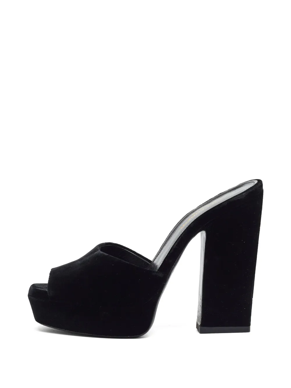Saint Laurent Pre-Owned Debbie platform sandals - Nero