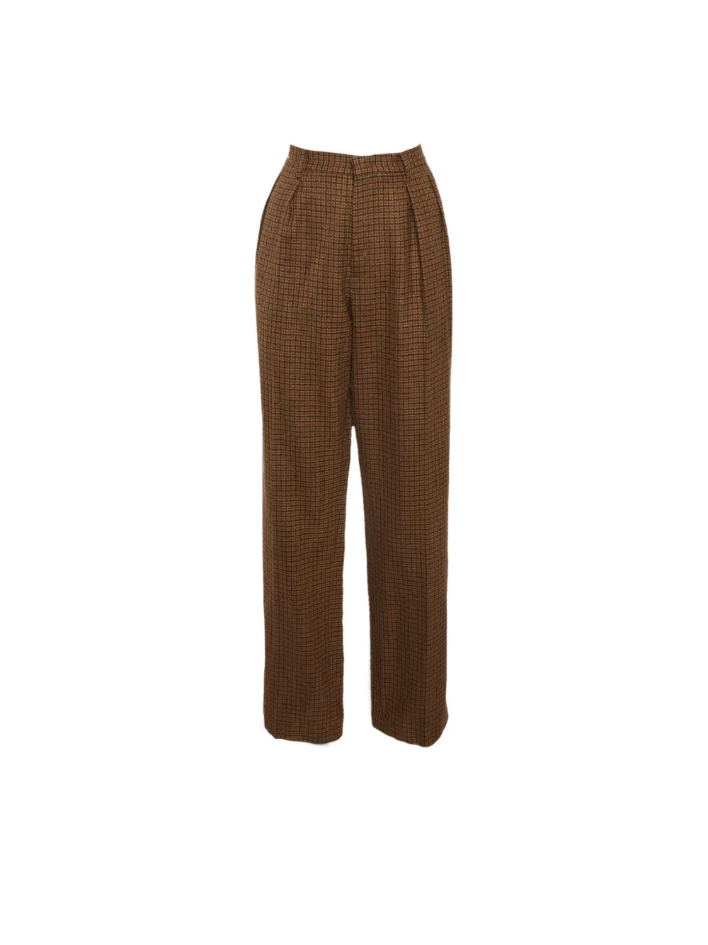 Etro Pre-Owned houndstooth-pattern trousers - Marrone