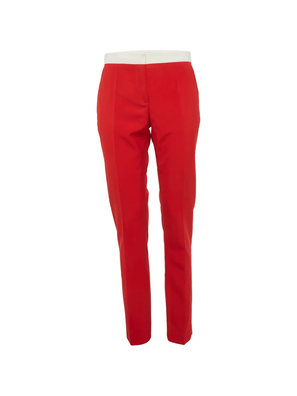 Burberry Pre-Owned contrast-waistband trousers - Rosso