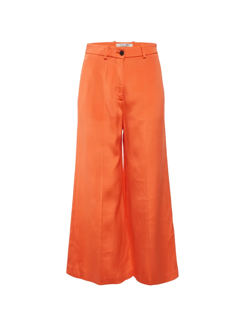 Valentino Garavani Pre-Owned Pantaloni in lana a gamba ampia - Arancione