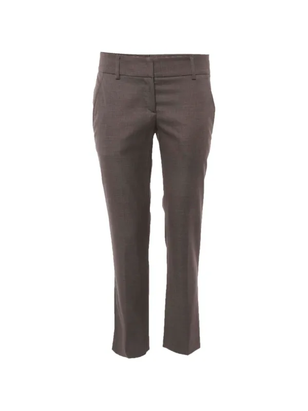 専用　美品BRUNELLO CUCINELLI ブラウン ストレートパンツ Brunello Cucinelli ストレートパンツ | ブラウン | FARFETCH JP