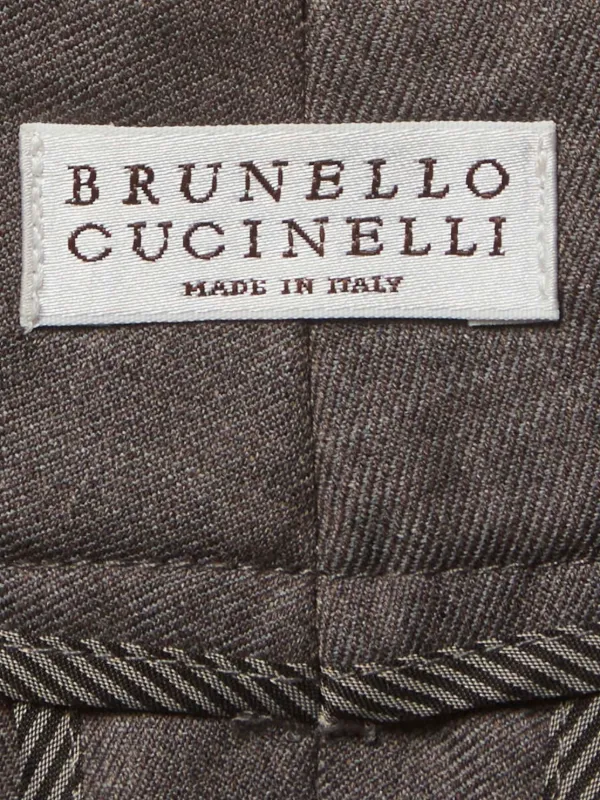 Brunello Cucinelli ストレートパンツ | ブラウン | FARFETCH JP